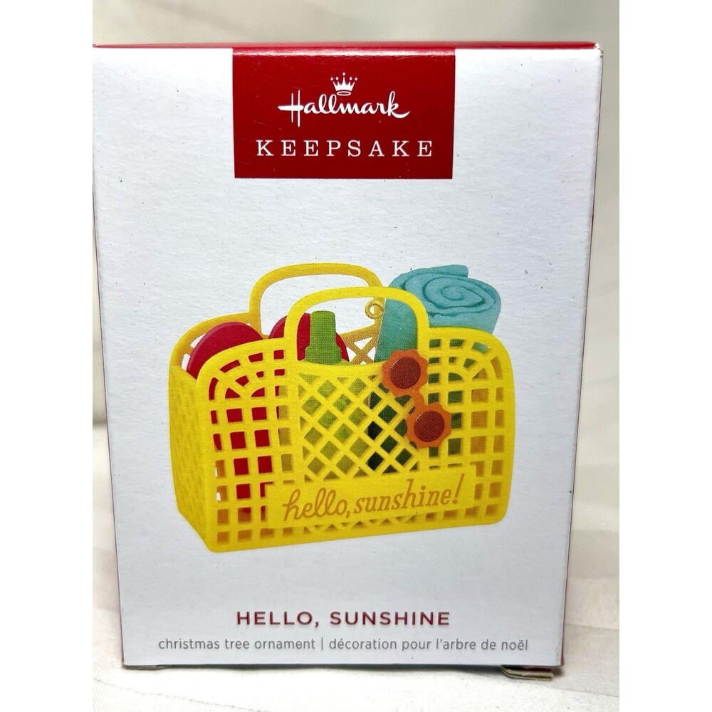 Hallmark 2025 Keepsake "Hello Sunshine" Beach Bag Ornament New in Box